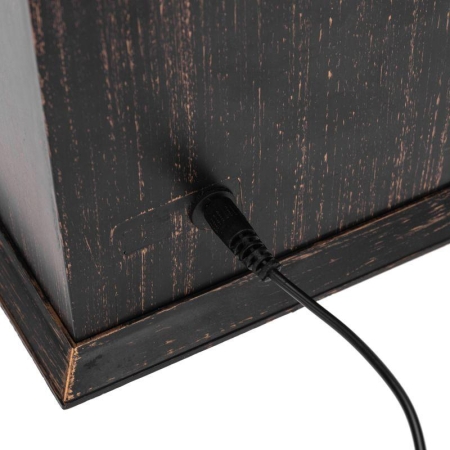 Камин светодиодный Рождество с эффектом живого огня 15х14х26см батарейки 2хС (не в комплекте) и USB бронзовый Neon-Night 511-027