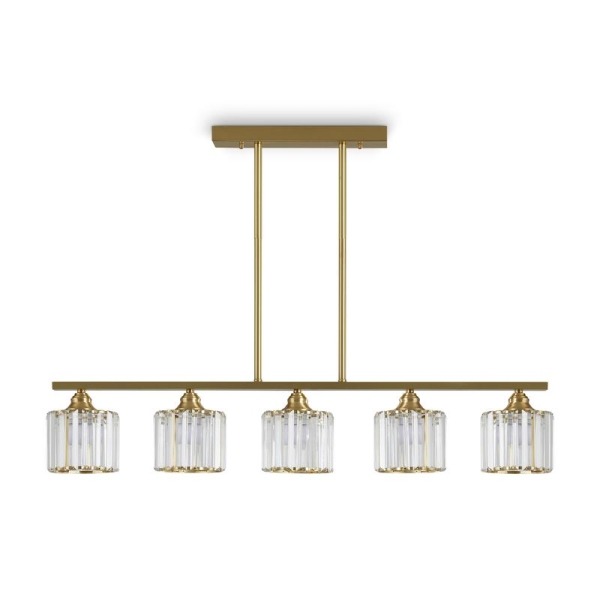 Люстра Ferrera 200Вт E27х5 IP20 Freya FR5474PL-05G