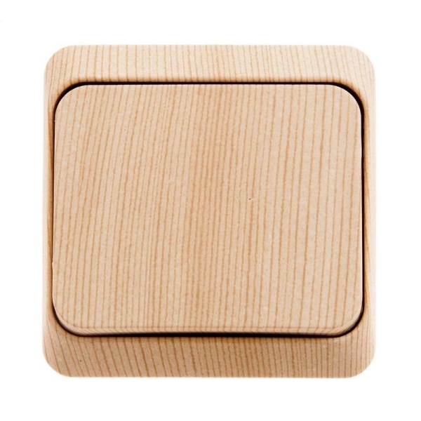 Переключатель проходной 1-кл. ОП Этюд 10А IP20 сосна SE BA10-004D