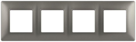 Рамка 4-м Elegance 14-5004-16 для розеток и выключателей титан Эра Б0065819