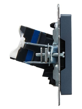 Розетка компьютерная СП RJ45 кат.6 BRITE РК11-БрМ механизм маренго IEK BR-K10-2-K35