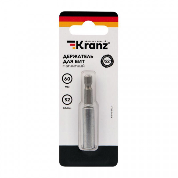 Держатель для бит магнитный 60мм (уп.1шт) Kranz KR-92-0432-1