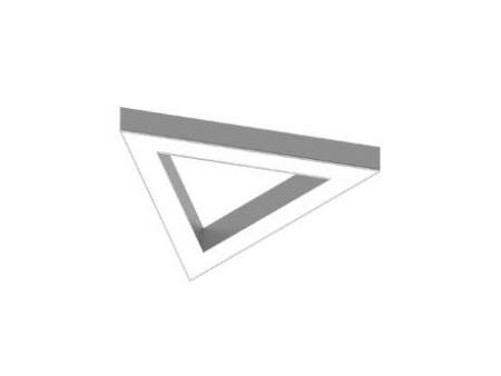 Светильник светодиодный PROFILE 30L P LED TRIGON 600 WH 4000К подвесной СТ 1248003310