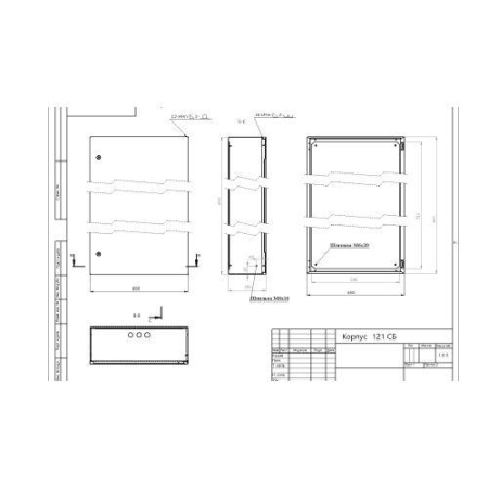 Корпус металлический ЩМП-80.65.25 800х650х250 У2 IP54 OPTIMA c.8.6.2_5 Эра Б0061604