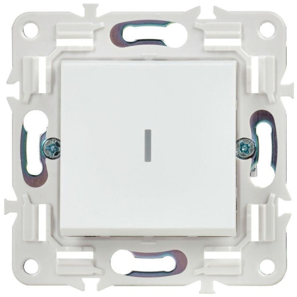 Выключатель проходной 1-кл. SKANDY 10А SK-V08W с индикацией арктич. бел. IEK SK-V12-1-10-K01