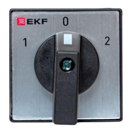 Переключатель кулачковый ПК-1-22 2п 25А "1-0-2" IP65 EKF pk-1-22-25-65