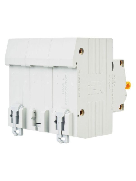 Выключатель автоматический модульный 3п D 25А 10кА ВА47-100 KARAT IEK MVA40-3-025-D
