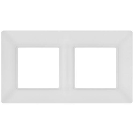 Рамка 2-м Elegance 14-5002-01М для розеток и выключателей матов. бел. Эра Б0065814