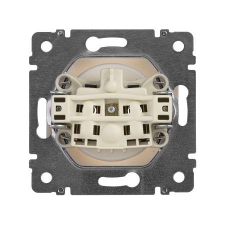 Розетка 1-м СП Valena 16А IP21 без заземл. на винтах механизм бел. IEK 774416