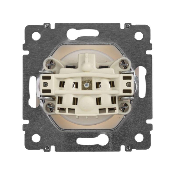 Розетка 1-м СП Valena 16А IP21 без заземл. на винтах механизм бел. IEK 774416