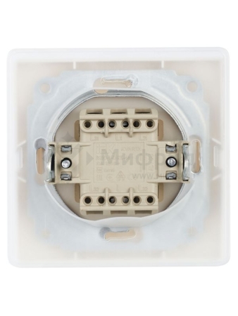 Выключатель 1-кл. СП Кварта ВС10-1-0-КБ-44 10А IP44 бел. GENERICA KV-V10-10-44-K01