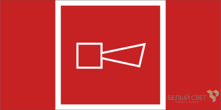 Знак безопасности BL-3015B.F11 "Звуковой оповещатель пожарной тревоги" Белый свет a19648