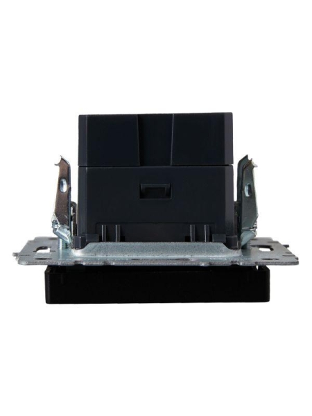 Розетка BRITE USB A+C 18Вт РЮ11-1-БрЧ механизм черн. IEK BR-U22-018-K02