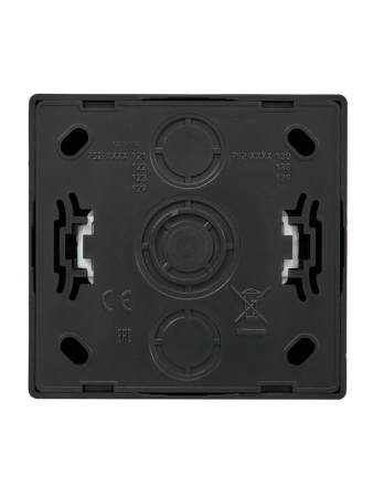 Розетка 1-м ОП LETO без заземл. ПБТ черн. бархат LEZARD 752-4200-121B