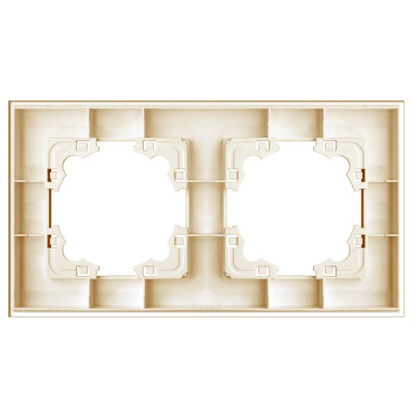 Рамка 2-м Афина стеклянная зол. UNIVersal 2291