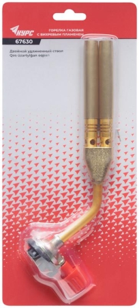 Горелка газовая двойн. для стандартного цангового баллона КУРС 67630