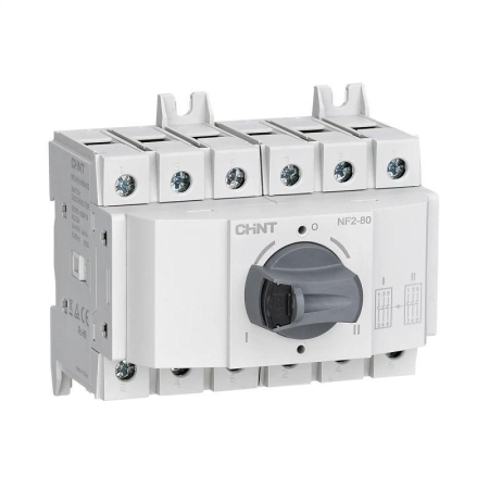 Выключатель-разъединитель 3п 63А NF2-63/HHRIM32 I-0-II 3P реверсивн. со стандарт. ручкой на DIN-рейку или монтаж. плату (R) CHINT 324174