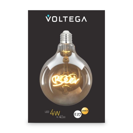 Лампа светодиодная филаментная Loft 271 G125 4Вт 2500К E27 Voltega 8555