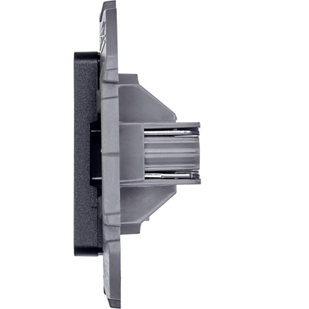 Розетка телефонная Inspiria RJ11 механизм антрацит IEK 673823