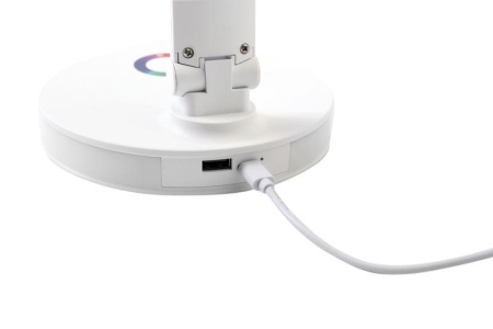 Светильник светодиодный настольный UF-822 C01 7Вт димм. 3 цвет. темп. RGB ночник бел. Ultraflash 15176