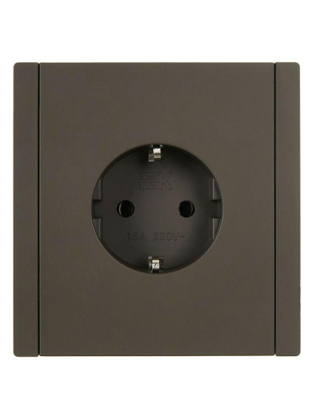 Розетка СП FORTE&PIANO FP316 16А с заземл. без защ. шторок винт. крепл. сер. IEK FP-R11-16-K03