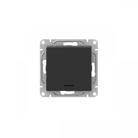 Выключатель 1-кл. СП Эпика с подсветкой механизм черн. EKF UP1-SWB-14