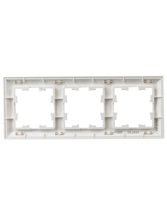 Рамка 3-м BRITE РУ-3-Бр бел./бел. IEK BR-M32-12-K01