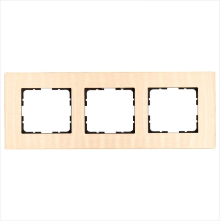 Рамка 3-м G-Metal метал. алюм. шампань Champagne Gold Jasmart G1003AG