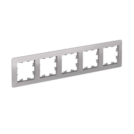 Рамка 5-м AtlasDesign Air алюм./дым. черн. SE ATN220305