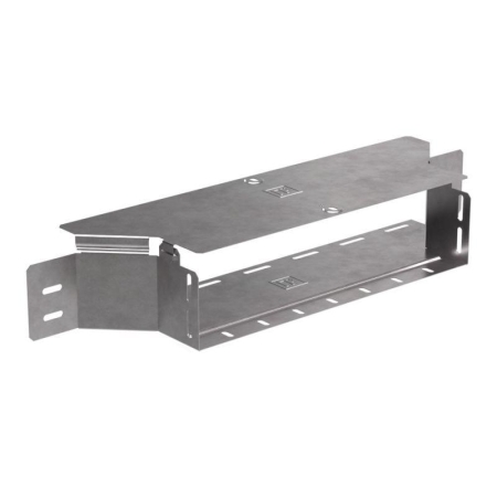 Ответвитель для лотка горизонтальный 400х100 с крышкой Стандарт Промрукав PR16.1187