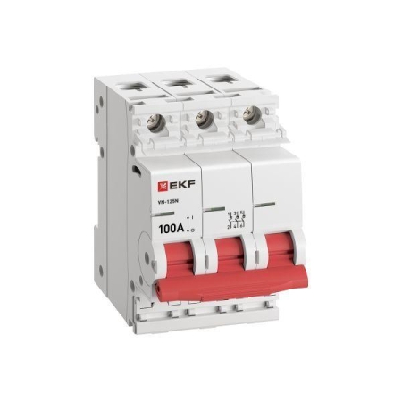 Выключатель нагрузки 3п 100А ВН-125N PROxima EKF S1253100