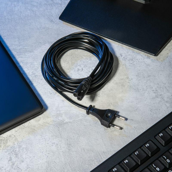 Шнур сетевой 1.8м 2x0.5кв.мм Rexant 11-1101