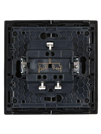 Выключатель 2-кл. СП FORTE&PIANO 10А FP106 с индикацией черн. IEK FP-V20-1-10-1-K02