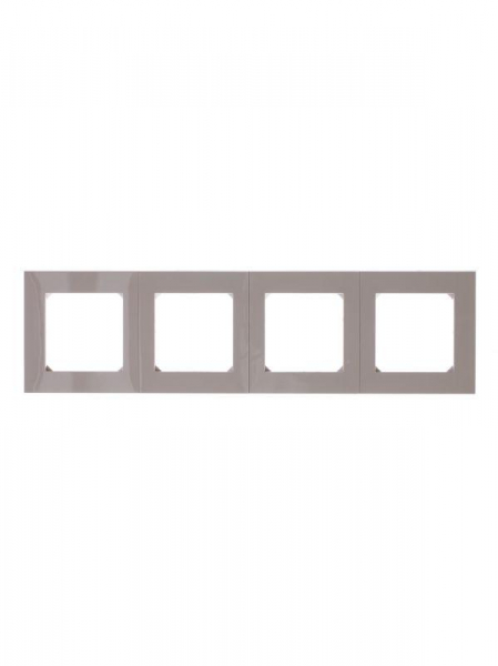 Рамка Levit 4п кофе макиато/бел. ABB 2CHH015040A6018