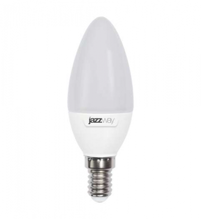 Лампа светодиодная PLED-SP 7Вт C37 свеча 3000К тепл. бел. E14 530лм 230В JazzWay 1027818-2