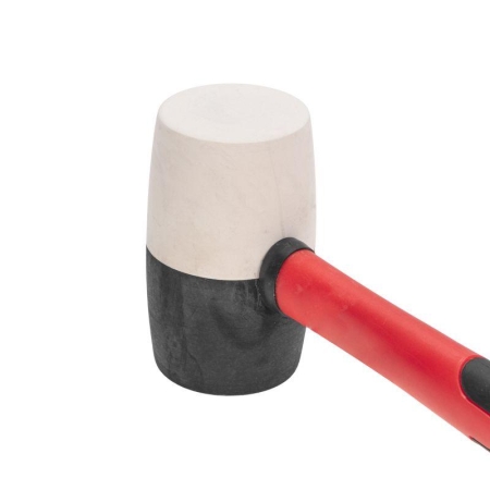 Киянка 680г фибергласовая рукоятка резинов. черн./бел. Kranz KR-12-8154