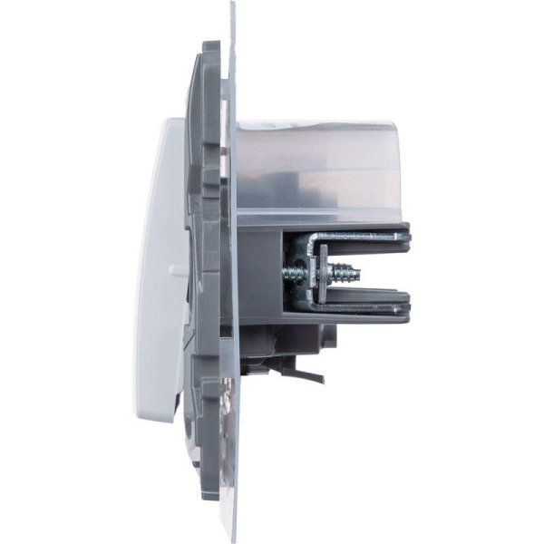 Переключатель 1-кл. Etika 10А IP44 250В безвинтов. зажимы бел. IEK 672207