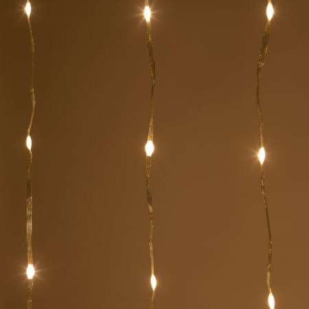 Гирлянда светодиодная "Занавес водопад" 3х2м 200LED тепл. бел. IP20 ENIN-200WL Эра Б0060416