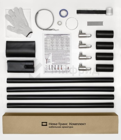 Муфта кабельная концевая 1кВ 1ПКВ(Н)ТпбН-4х(16-25) с болтов. наконечн. Нева-Транс Комплект 22020145