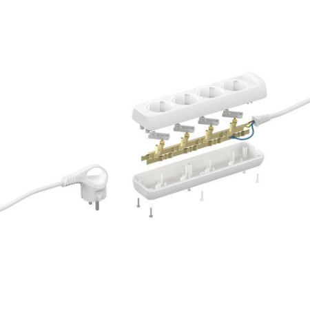 Удлинитель 4х3м с заземл. 16А IP20 U-4e-3m-3х1 ПВС 3х1 Эра Б0028374
