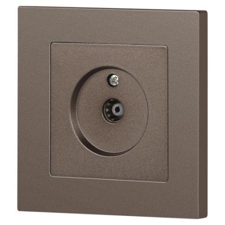 Розетка телевизионная одиночная TV СП Accent 6-301-08 IP20 бронза Intro Б0063616
