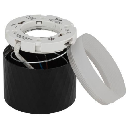 Светильник OL37 BK GX53 IP20 настенно-потолочный спот черн. ЭРА Б0056384