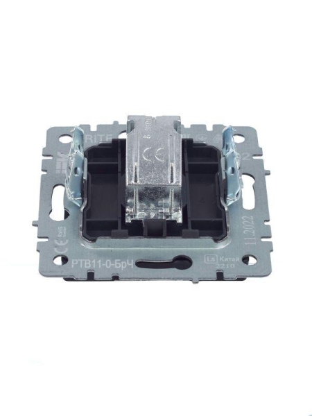 Розетка телевизионная оконечная TV СП Brite РТВ11-0-БрЧ механизм черн. IEK BR-A10-O-K02