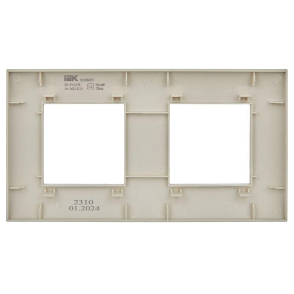 Рамка 2-м SKANDY SK-F01B беж. IEK SK-M22-K10