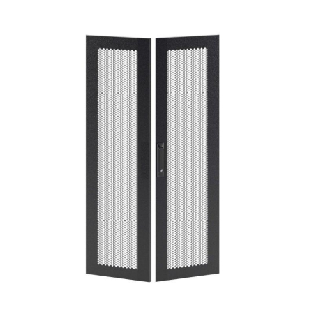 Дверь двустворчатая для IT-CQE 1200х600 перфорир. RAL9005 DKC RBITCPMD1260