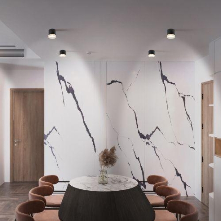 Светильник OL37 BK GX53 IP20 настенно-потолочный спот черн. ЭРА Б0056384