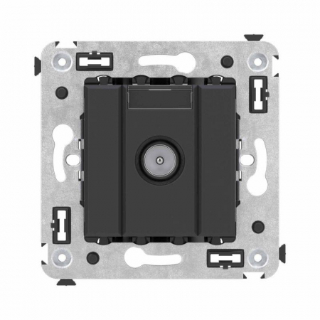 Розетка телевизионная оконечная TV СП Avanti "Черный матовый" DKC 4412523