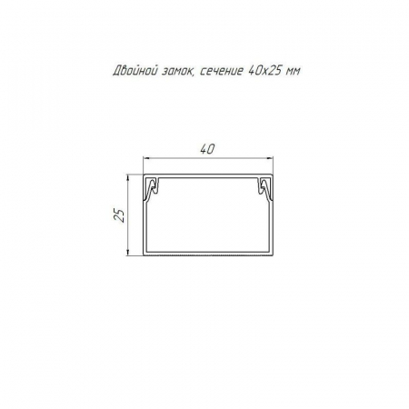 Кабель-канал 40х25 L2000 с двойн. замком сосна Промрукав PR.025440