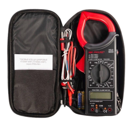 Клещи токовые цифровые KT 266C "PROLINE" КВТ 79132