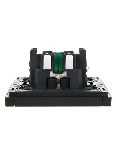 Розетка СП FORTE&PIANO FP113 16А с заземл. защ. шторки безвинт. крепл. черн. IEK FP-R14-16-1-K02